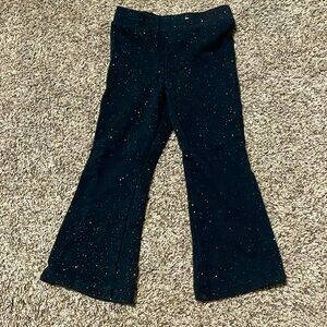 Sparkly black pants for girls
